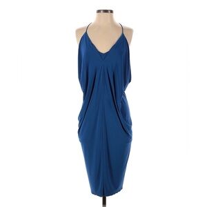 MISA Los Angeles Blue Domino Dress